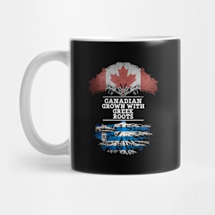 Canadian Grown With Greek Roots - Gift for Greek With Roots From Greece Mug